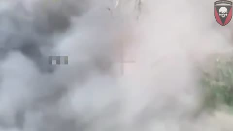 Russian Soldier Clubs Unexploded Drone