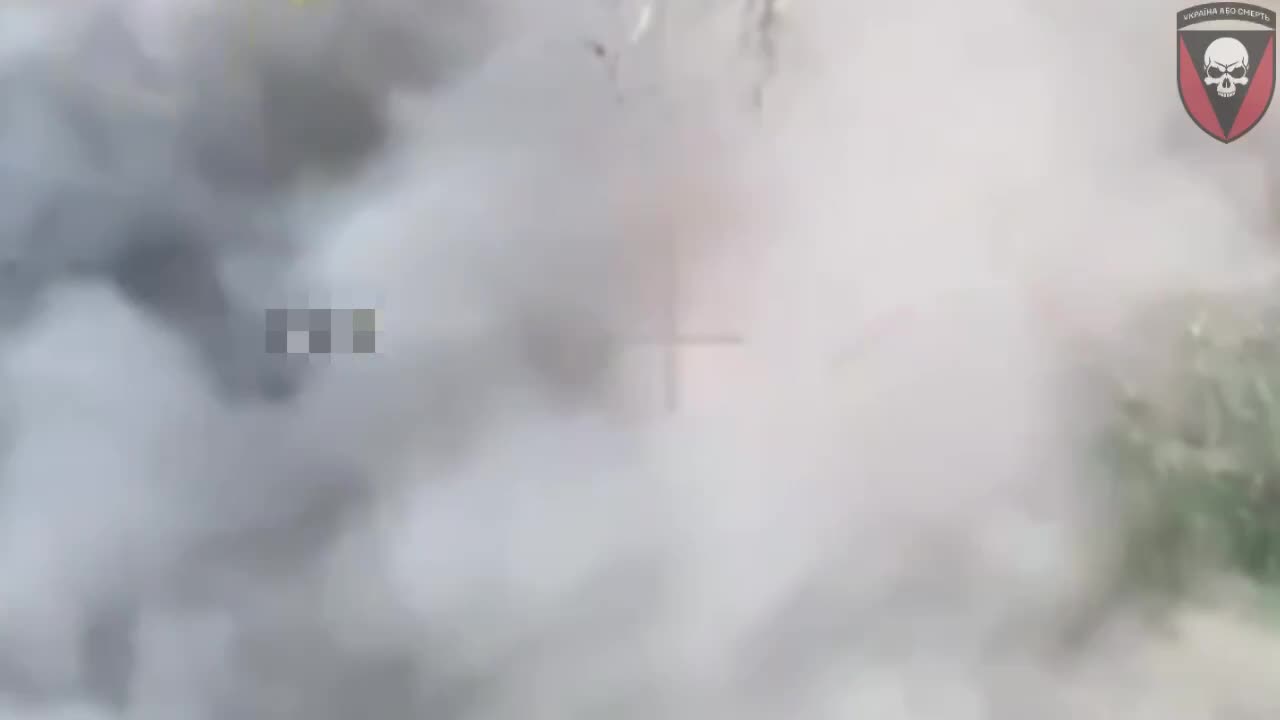 Russian Soldier Clubs Unexploded Drone