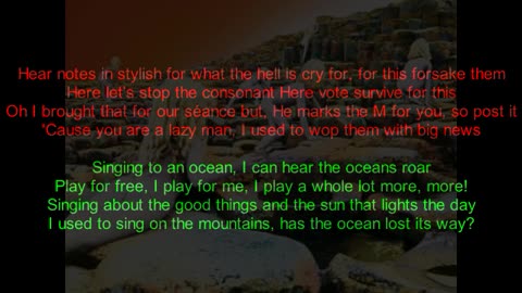 Led Zeppelin - Houses Of The Holy #8 The Ocean (backward lyrics in red)