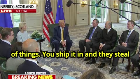 Trump: "Hamas is stealing everything...Israel shouldn't have given away the Gaza Strip