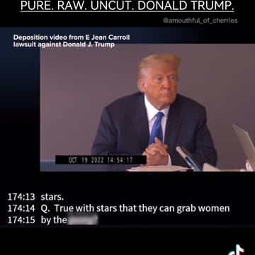 Trump disrespecting gene carroll