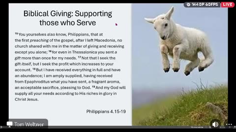 Shepherds Heart Fellowship - Tom and Brenda Weltner - Ep57 -Ancient Paths -Biblical Giving