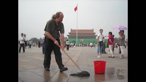 Milan Kohout, Washing Blood from Tiananmen Square. Beijing, China, 2009