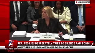 Rep. Ted Lieu Desperately Tries to Silence Pam Bondi