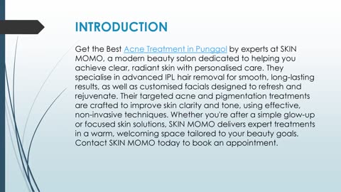 Best Acne Treatment in Punggol by experts
