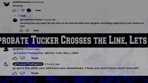 Bill Cuthbert attacks Tucker the Baptist w/ GY6/Brian Davis Jr fake comment 26 May 25