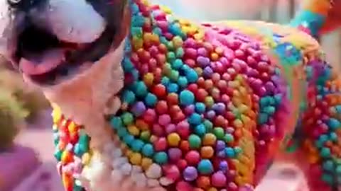 AI Made These Candy Dogs! 🍬✨ Yorkie, Cavalier, Pekingese Mashup!
