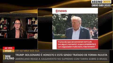 Ana Paula Henkel: GLOBO DISTORCE FALA DE TRUMP - OESTE SEM FILTRO - TRUMP REFORÇA QUE BOLSONARO É HONESTO E PEITA O STF - 11/07/2025