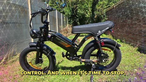 PURE UNICORN U5 Electric Bike 1000W Motor 19.2Ah Battery 20 Inch Fat Tire Bike Adult Electric Bike