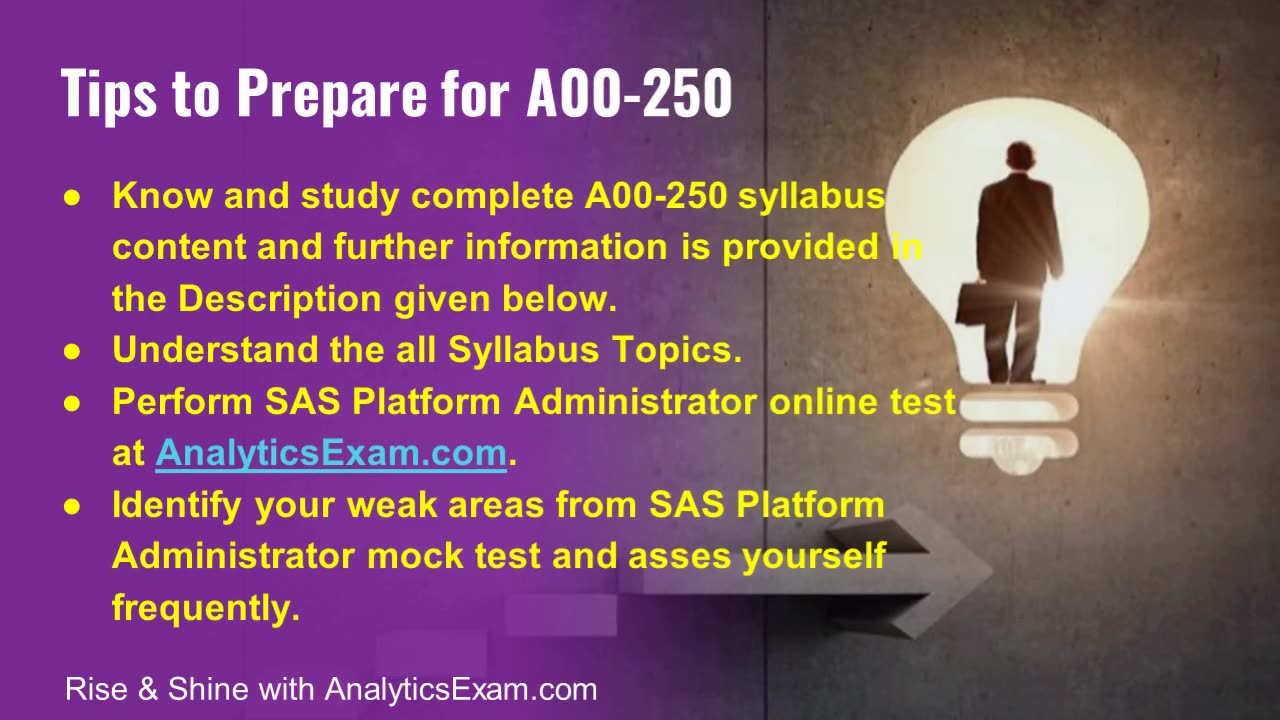 A00-250 | SAS Platform Administrator | Complete Exam Preparation