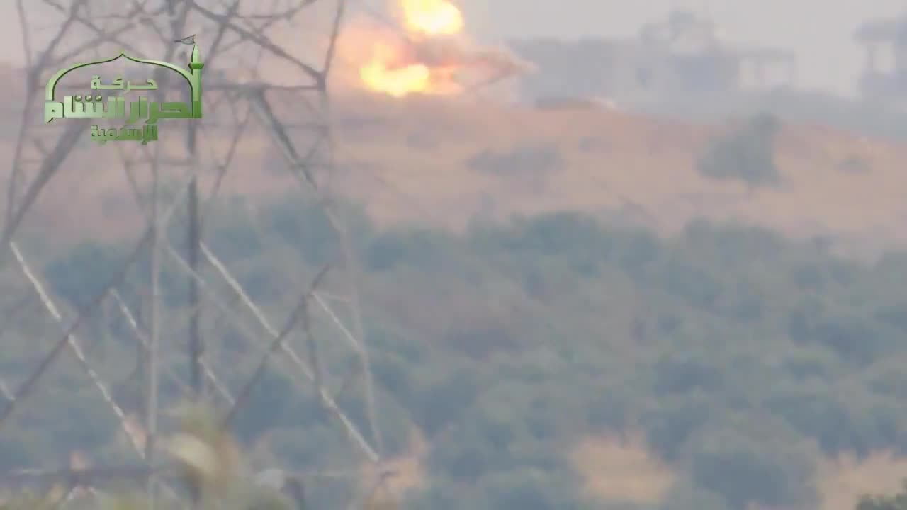 Syrian War Brick Factory, Idlib, 1x T-72 destroyed bye ATGM (Ahrar al-Sham) 2013.07.15