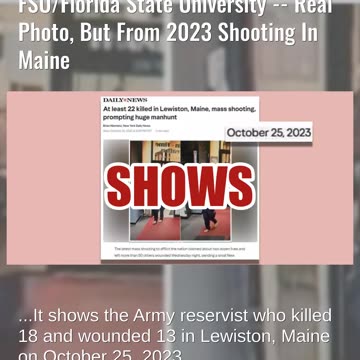 Fact Check: Photo Does NOT Show April 17, 2025 Gunman At FSU/Florida State University