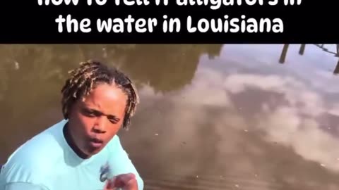 How to tell if there are alligators in the water in Louisiana