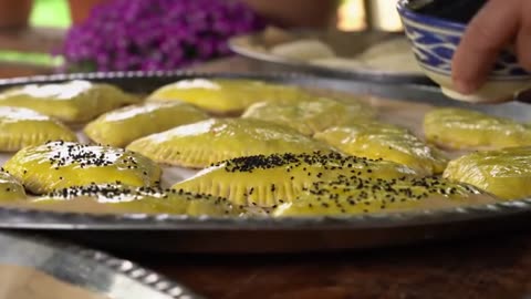 Homemade Beef and Potato Stuffed Breads Village Style Recipe_part11