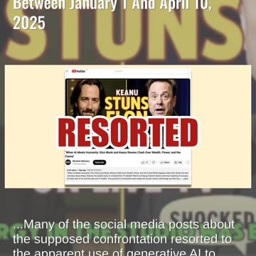 Fact Check: Elon Musk Did NOT 'Clash' With Keanu Reeves On Live TV Between January 1-April 10, 2025