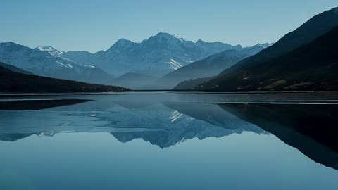 Breathtaking Mountain Reflection on Calm Water | 2K Nature Wallpaper
