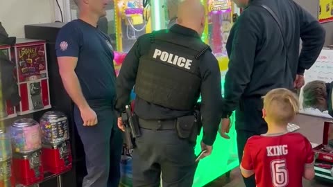 A toddler near St. Louis ended up inside a claw machine after slipping away from his parents