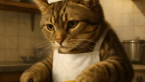 "Cutting Gold Forever… This Cat Never Stops! 💰😸"