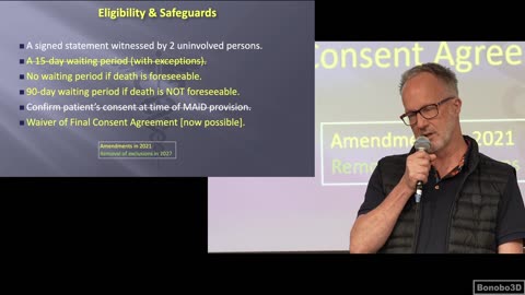 Laws Concerning Medical Assistance In Dying (MAiD) in Canada - Dr. Kevin Sclater