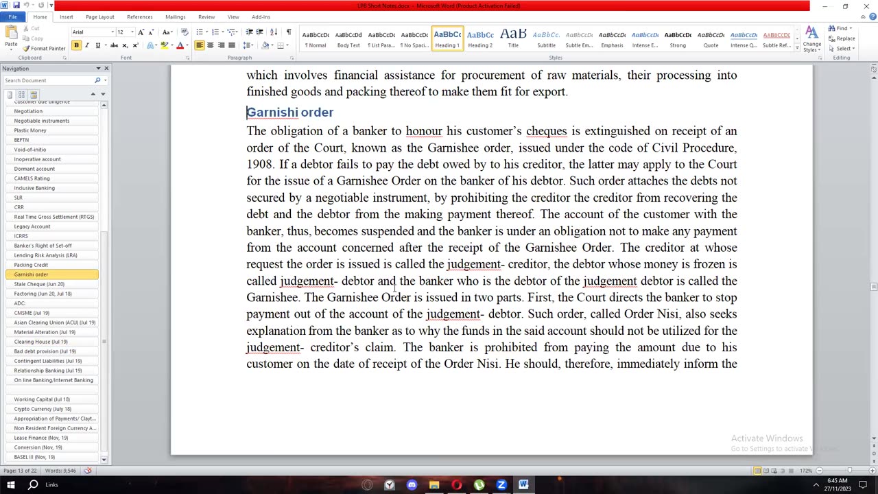 2. Banking Diploma Preparation - JAIBB - Laws and Practice of General Banking (LPGB)