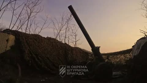 Insane Footage from Ukrainian Crew of Massive 240mm Soviet Heavy Mortar