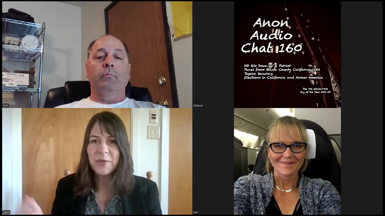 (4/14/2025) | AUDIO CHAT 160 | SG Sits Down w/ CA Patriots "The Shasta Five": Election Security Efforts in Deep Blue California
