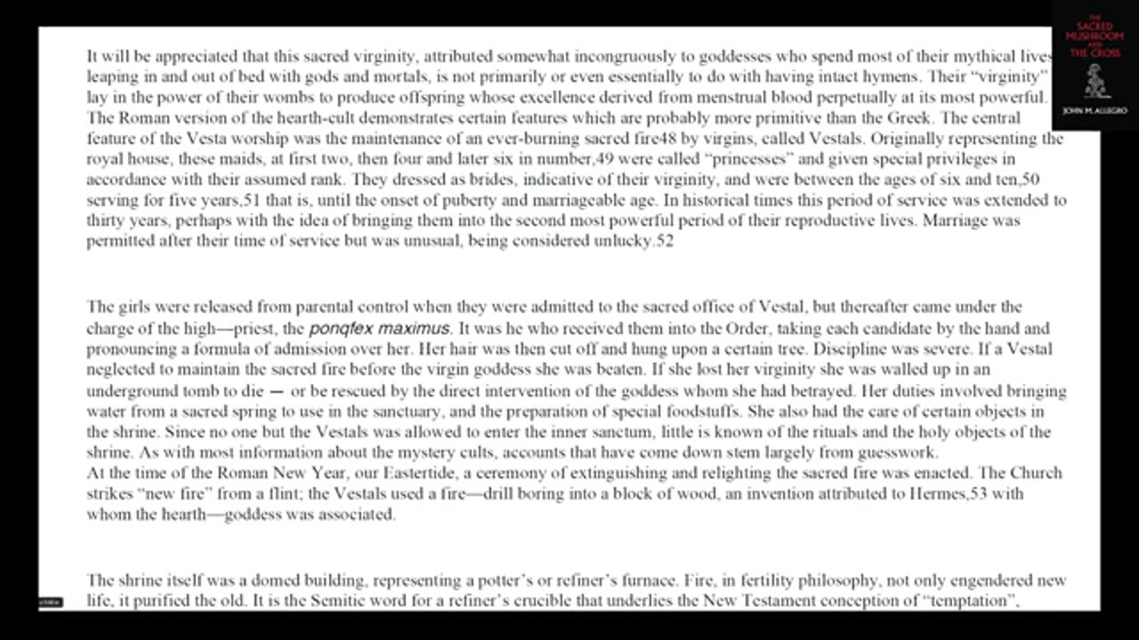 The Sacred Mushroom and the Cross by John M. Allegro - Chp 8, as read by Adam Hull
