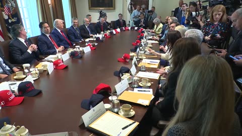 President Trump Participates in a Cabinet Meeting, Apr. 30, 2025