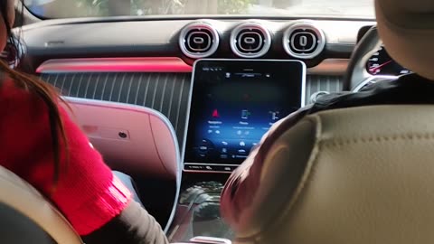 VISITING with MERCEDEZ S CLASS. CRAZY LOOKS INSIDE, FULL OF COMFORT