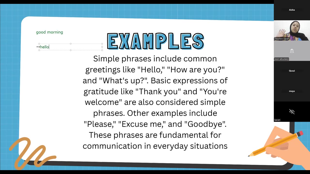 simple phrases