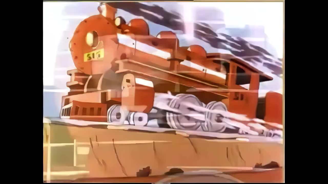 Looney Tunes - Porky's Railroad 1937 in color