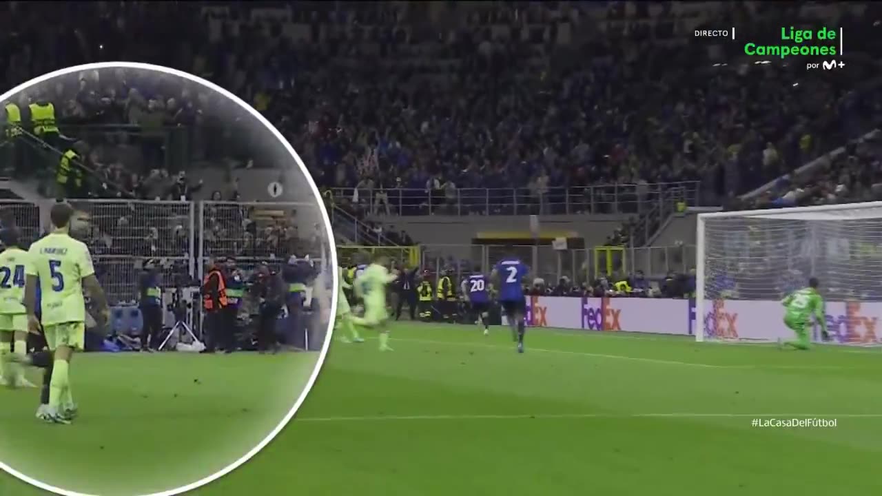Martinez spit Acerbi after penalty.