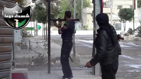 🔥🚀 Syria War | FSA Douma Martyrs Brigade Engages with RPG and ZU-23-2 Fire | RCF