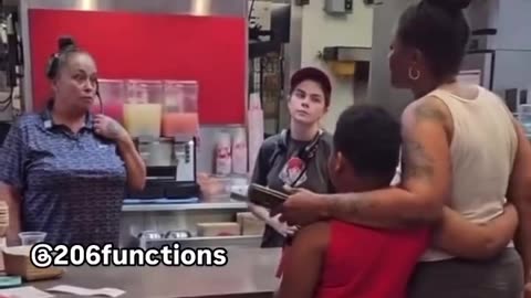 Woman crashes out in Renton Wendy's