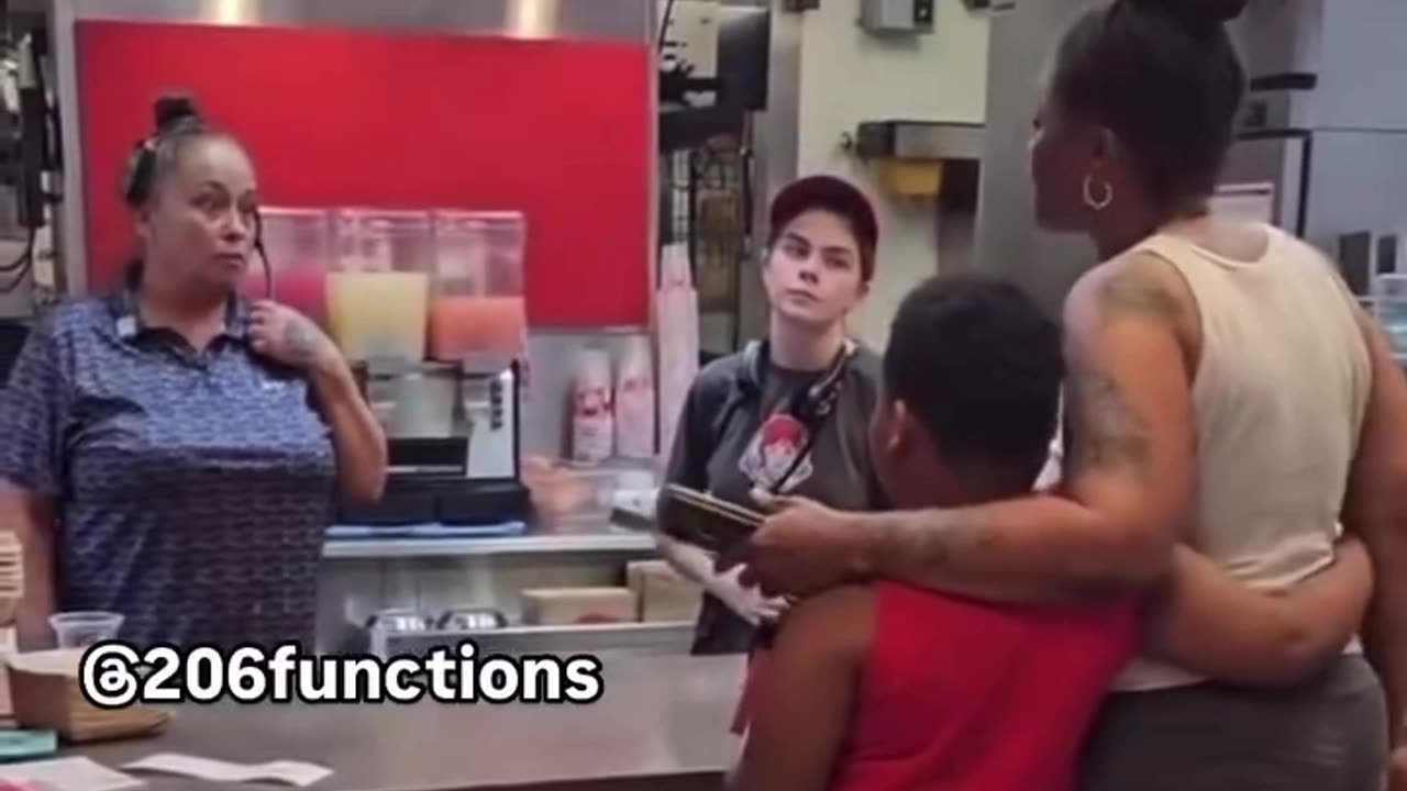 Woman crashes out in Renton Wendy's