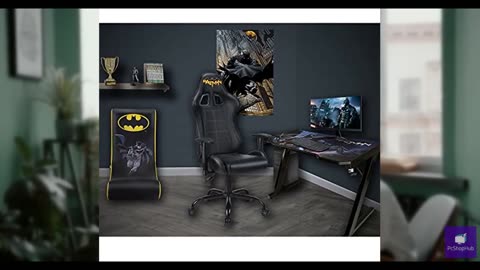 Batman - Official Ergonomic Gamer Chair Adjustable Back and Armrests - Adult Gam
