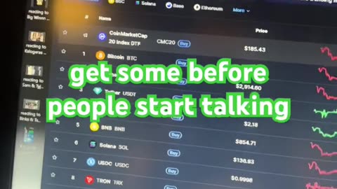 Coin market cap 20 index DTF #fyp