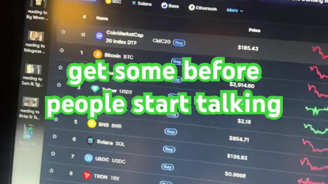 Coin market cap 20 index DTF #fyp