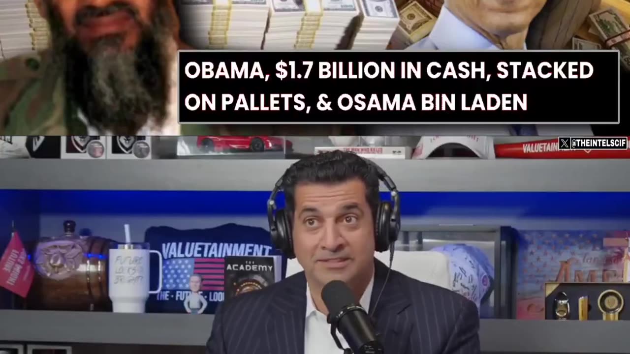 OBAMA, $1.7 BILLION in cash, stacked on pallets, and Osama Bin Laden.