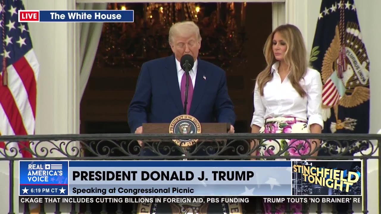 TRUMP SPEAKS AT THE CONGRESSIONAL PICNIC
