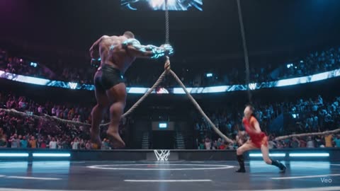 Tiny girl fight with gaint man..!