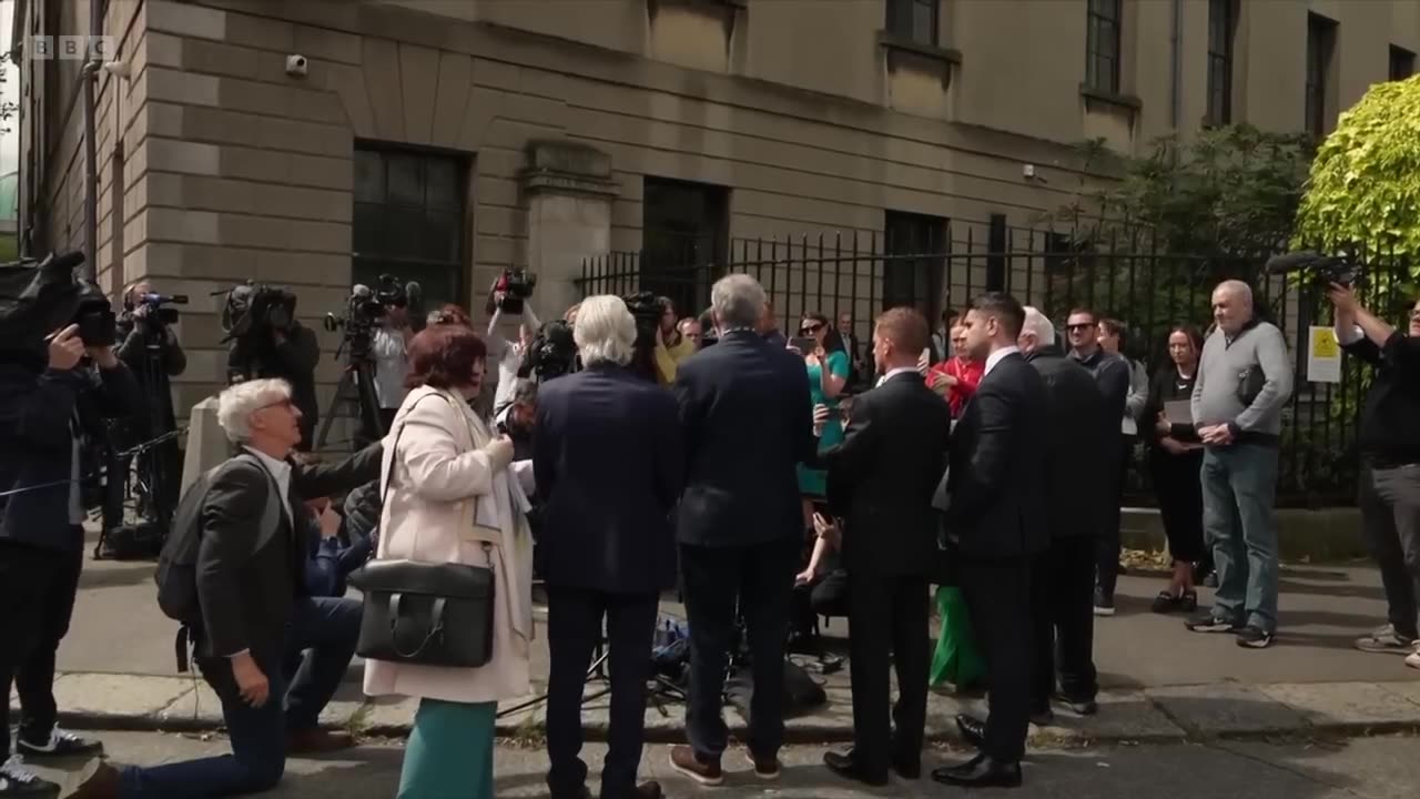 Former Sinn Féin leader Gerry Adams wins €100,000 libel damages from BBC | BBC News