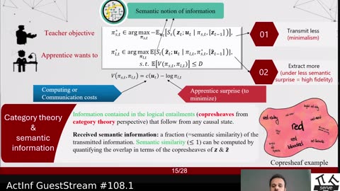 ActInf GuestStream 108.1 ~ Next-Generation AI for Emergent Semantic Communications (Christo Thomas)