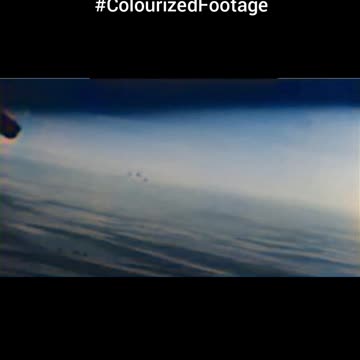 1944 ME 262 tracked and intercepted ✈️ Jet pursued by determined pilots 🚀 #Colourized