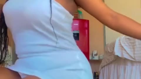 Her leg moves like crazy.