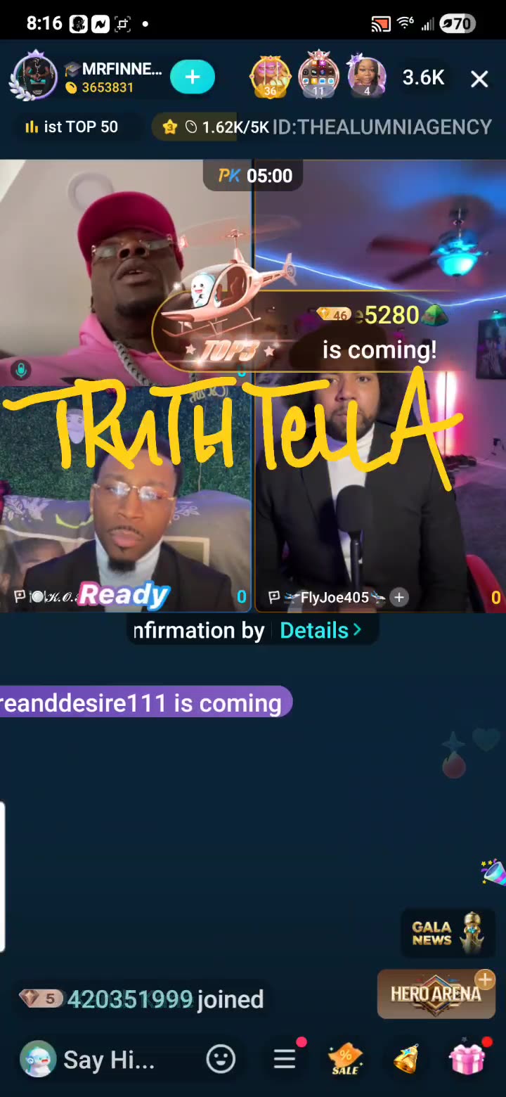 FINESSE LIVE AFTER BEING TOLD BY HOTEL THE CONTENT HOUSE CAST HAD TO LEAVE