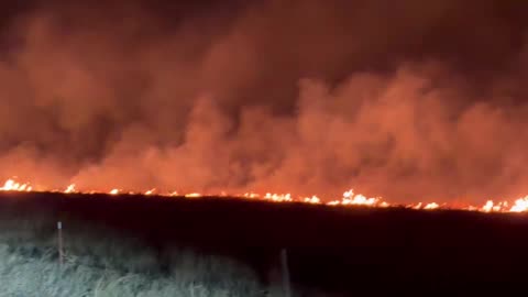 Ranger Road Fire between Oklahoma Panhandle-Kansas border at 145,000 acres with 0% containment.