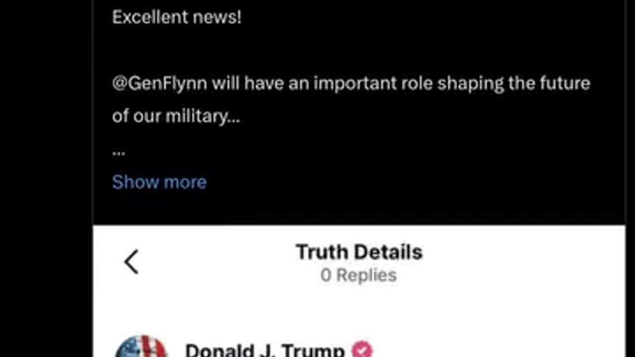 Congratulations 🎊 Gen Flynn 👏