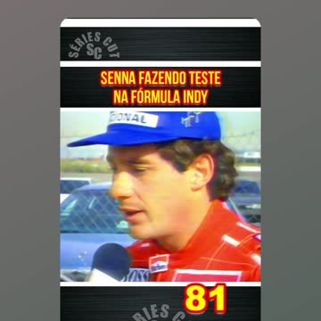 Ayrton Senna testando o Carro de Formula Indy da Penske em 1992