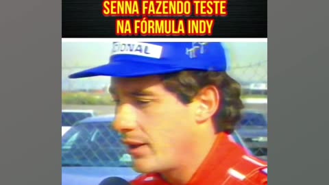 Ayrton Senna testando o Carro de Formula Indy da Penske em 1992